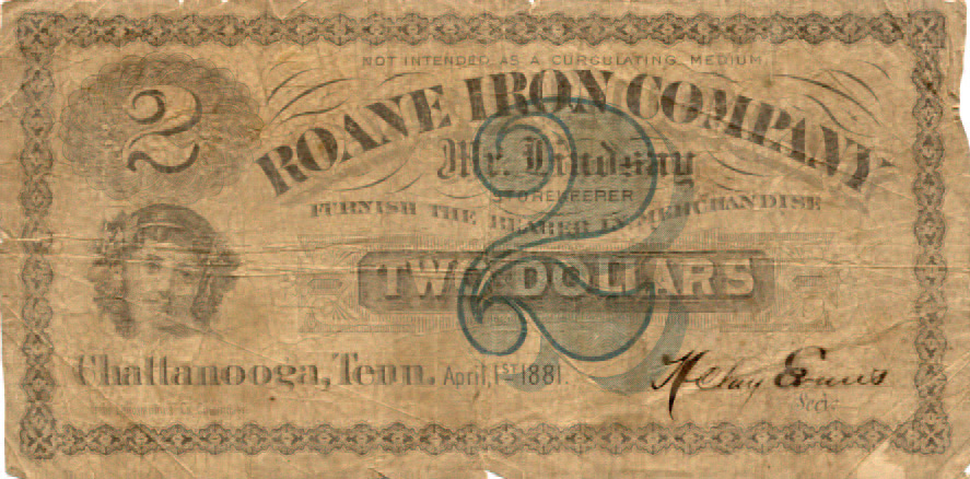 Chatt - Roan Iron $2.00 1870